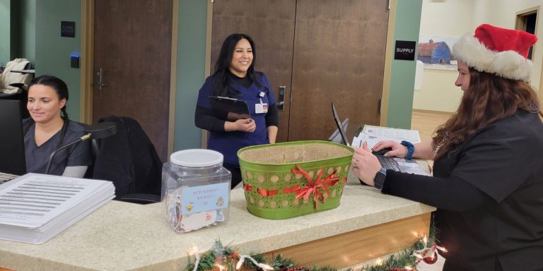 From Left Ronica Doyen Gema Juarez And Rebecca Malone Prepared For A Patients Appointment At The Nor.jpeg