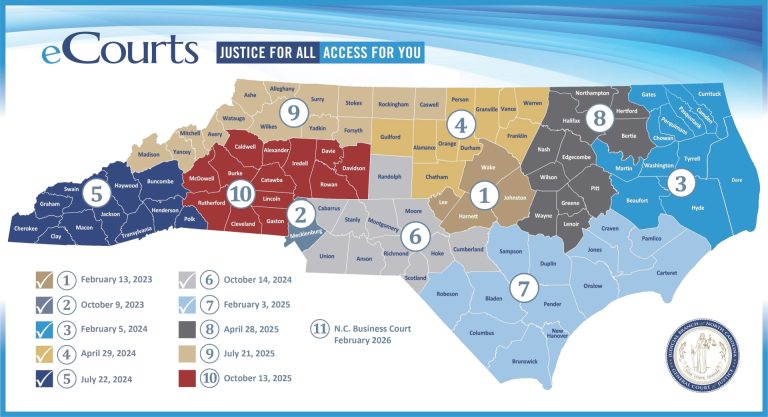 Ecourts Enterprise Justice Odyssey Rollout Plan Map Tracks 1 11 20250219.jpg